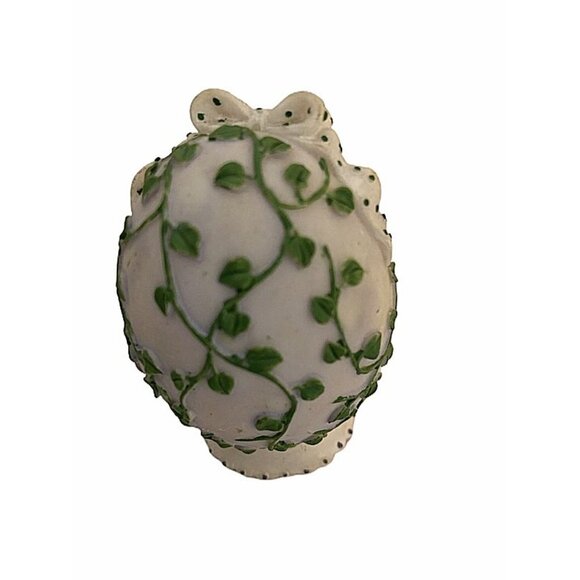 Cherished Teddies 1997 Easter Figurine Teddy Bear Ducks & Ivy Design 2.5" Res - Picture 3 of 4